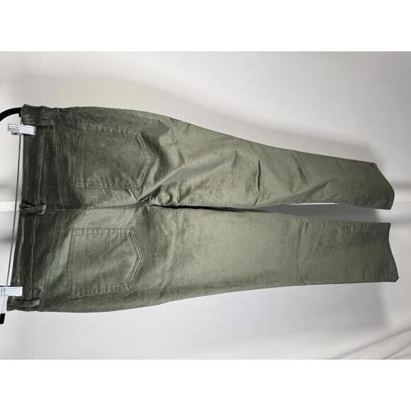 d&co. Heritage Adaptive Olive Green Straight Leg Jeans Size 10 - Picture 3 of 5